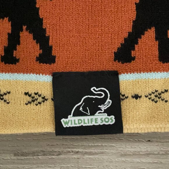 Wildlife SOS Reversible Knit Beanie – Elephant & Sloth Bear Design - Picture 7 of 9